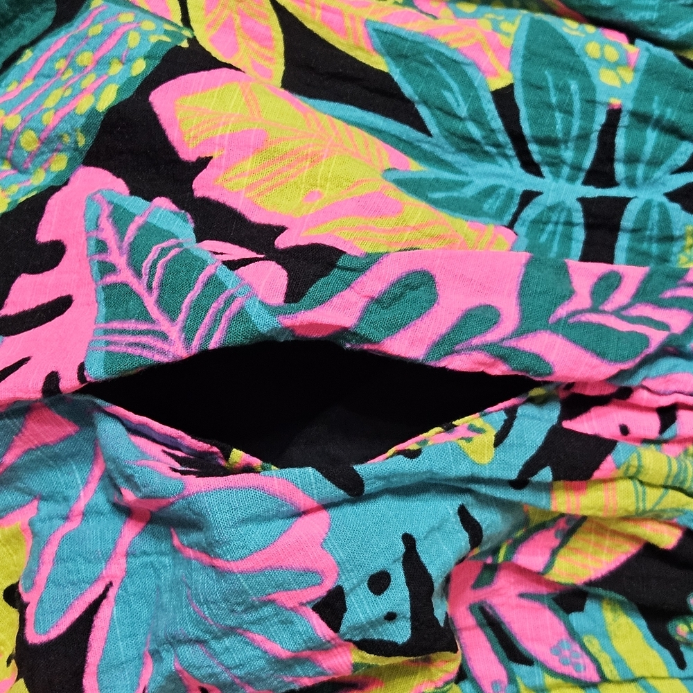 Cat and Jack Girl's  Sleeveless Tropical Print Dress - Picture 10 of 14